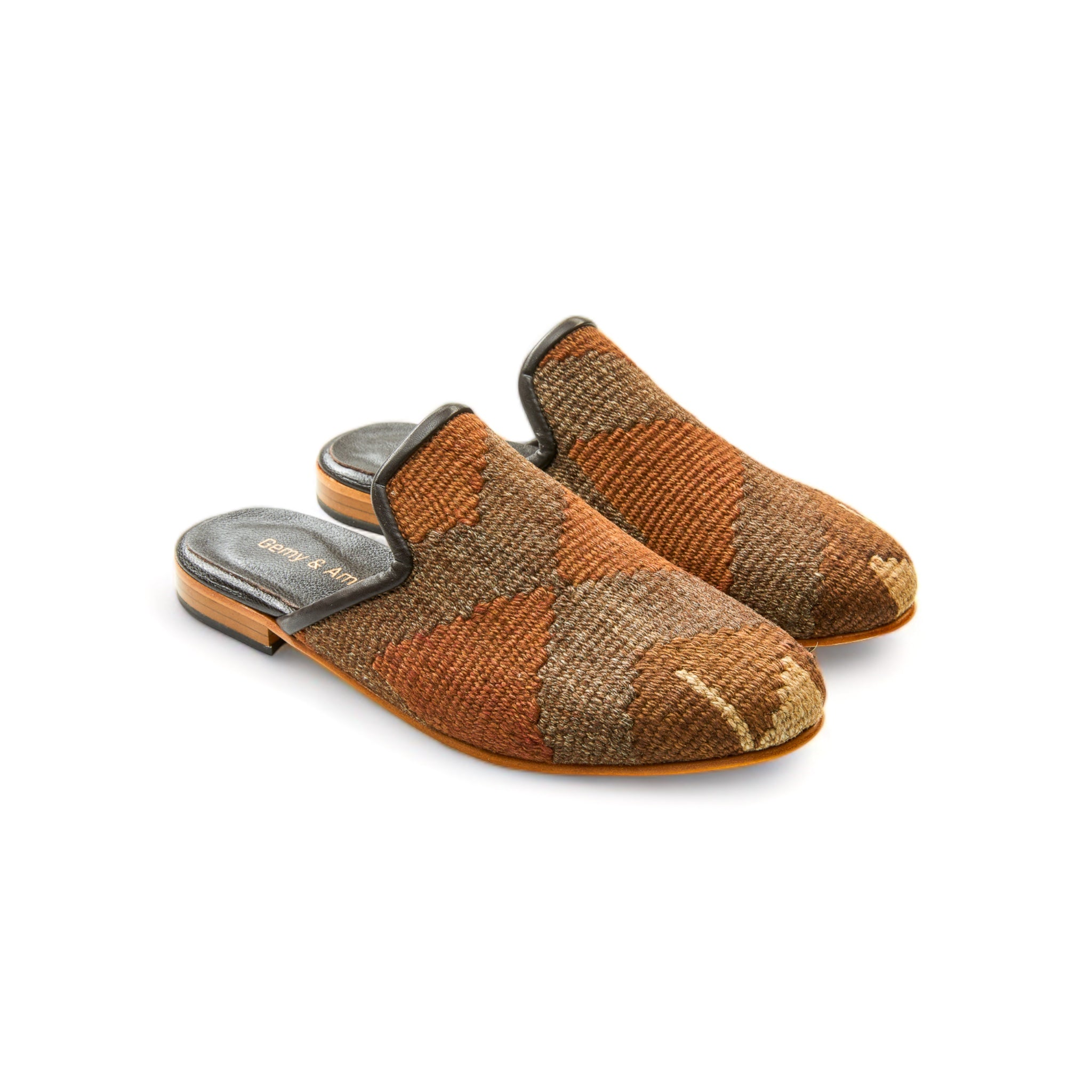Trendy Gem Kilim Amber Mules