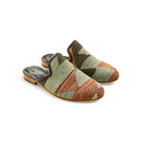 Elegant Kilim Gem Amber Mules
