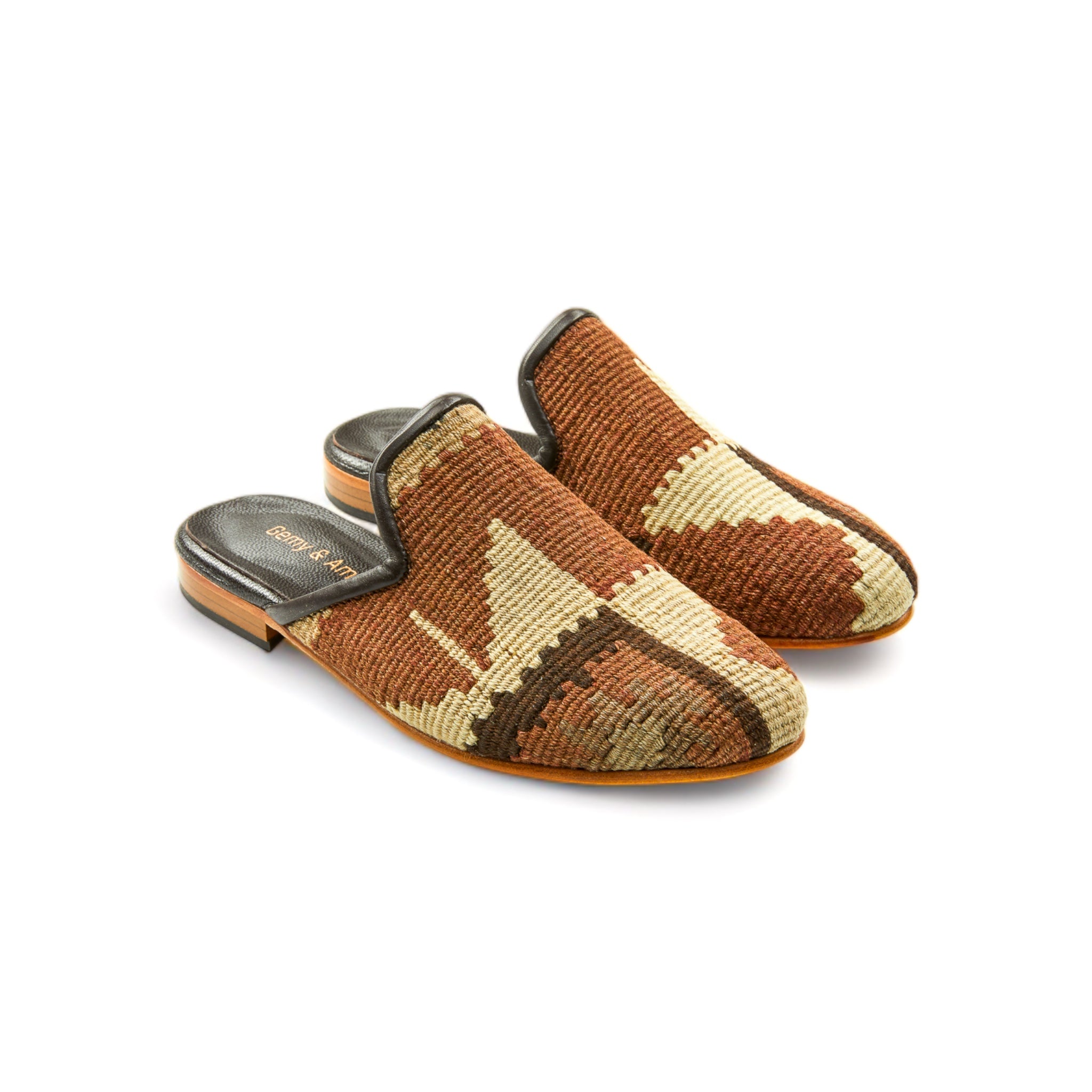 Vintage Kilim Gem Amber Mules