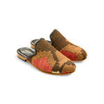 Sophisticated Gem Kilim Amber Mules