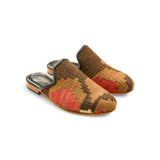 Sophisticated Gem Kilim Amber Mules