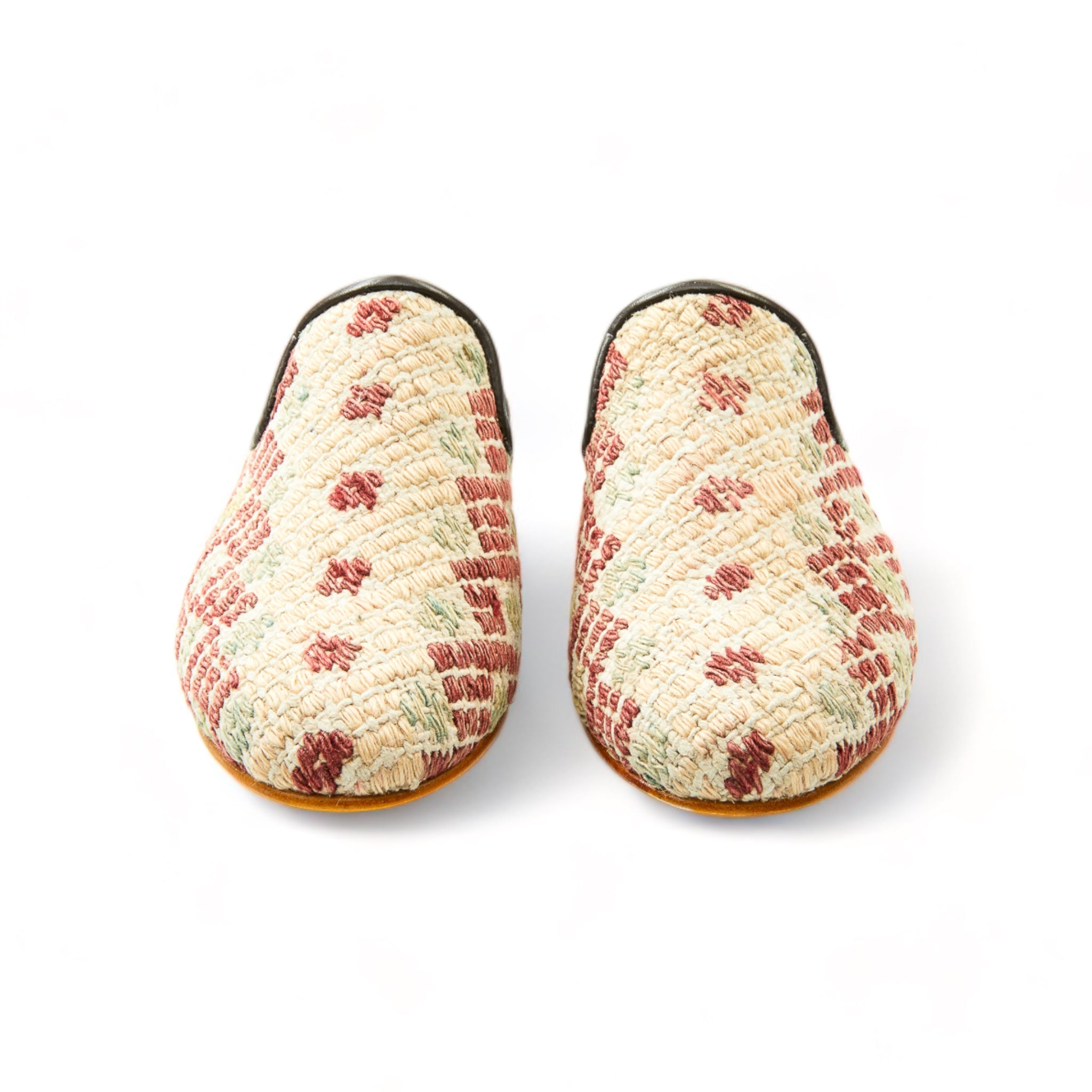 Chic Amber Kilim Gem Mules