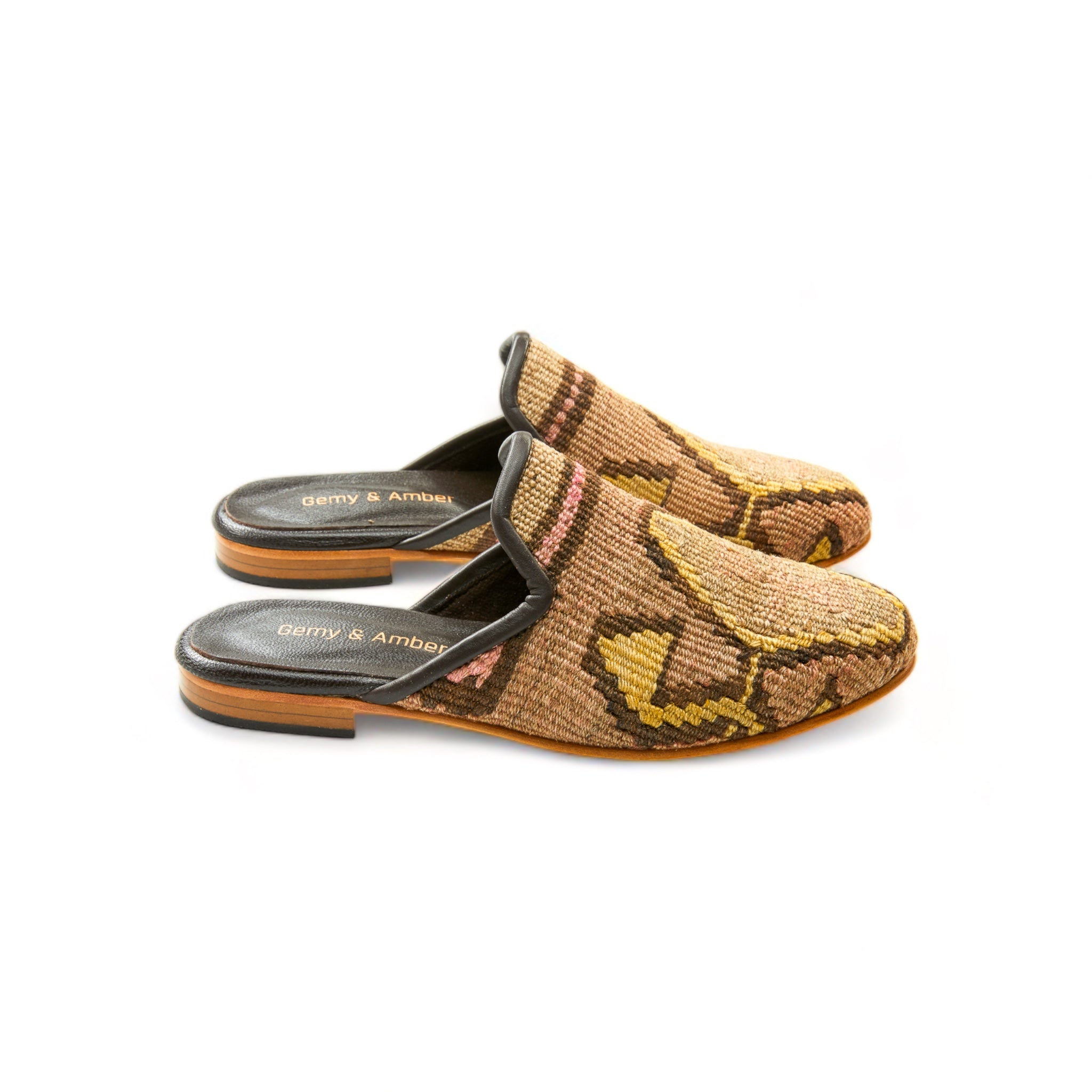 Bohemian Gem Kilim Amber Mules