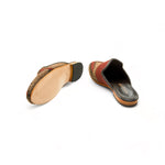 Minimalist Kilim Gem Amber Mules