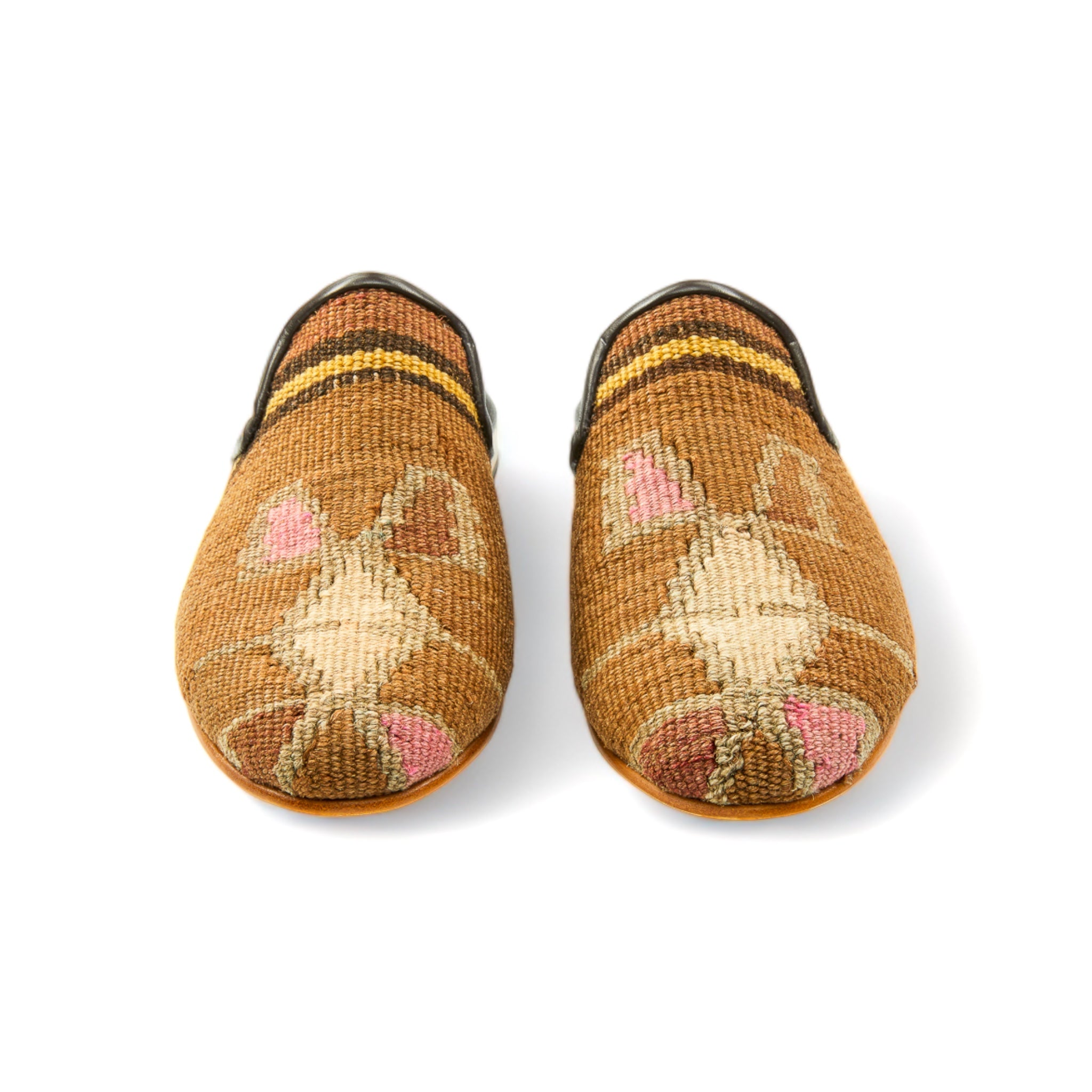 Elegant Amber Kilim Gem Shoes