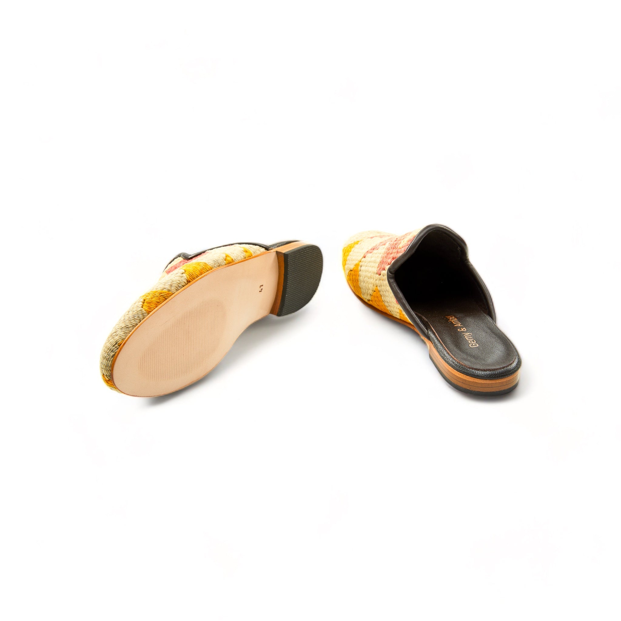 Vibrant Kilim Mules - Women's Gem Footwear